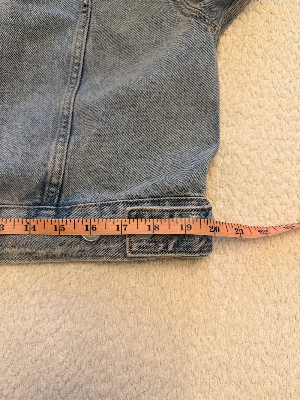 wild fable Washed Light Blue Distressed Denim Jacket - size Medium !!BRAND NEW!! - Picture 11 of 11